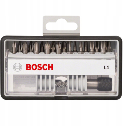 Set bitash kaçavide Bosch Extra Hard L, 19 copë, çelik S2