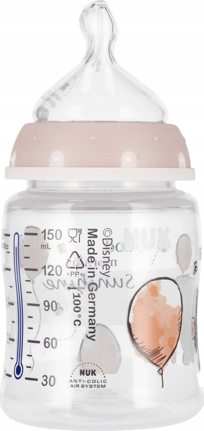 Biberon NUK First Choice+ KUBUS, 150ml, silikon, rozë