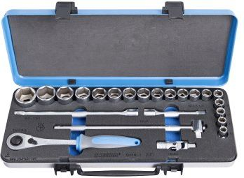 Сет ударни клучеви Unior 9612779, 1/2\", 10-32 mm, 23 парчиња