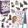 Set magnetik Magdum Cat Breeds ML4031-13, 22 magnetë, shumëngjyrësh
