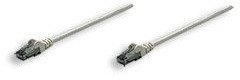 Мрежен кабел Интелинет Cat6 UTP, RJ45 машко машко, 0.3 m, сив