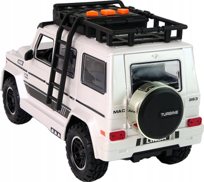 Makina elektrike për kalamoj Leantoys, off road, me bateri, e bardhë