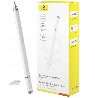 Stilus Baseus Smooth Writing III, 3 në 1, universal për ekran me prekje, gri