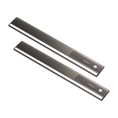 Lampë garderobe Yeelight Smart, 2 copë, sensor lëvizjeje, USB C, gri