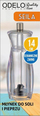 Mulli manual për kripë dhe piper Odelo Seila, 14 cm, bërthamë qeramike, transparent