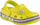 Sandale clogs për kalamaj Coqui Lindo Jr 6423, antibakteriale, me shollë kundër rrëshqitjes, të verdha
