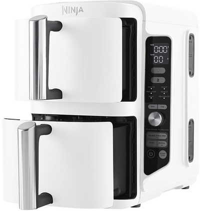 Fritezë me ajër Ninja Double Stack XL, dy sirtarë, 8.5L, e bardhë