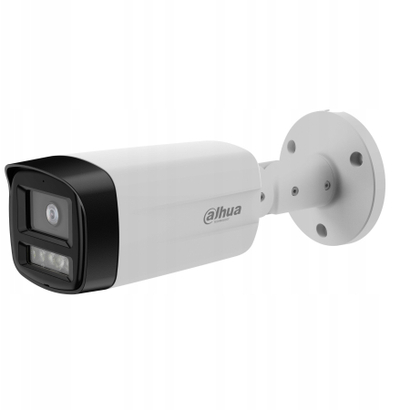 Kamerë sigurie Dahua HAC-HFW1239TM-A-LED-0360B-S3, 2MP, Full HD 1080p, Full-Color, e bardhë