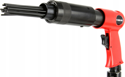 Пневматички чекан со игли MAR-POL M90290, 19 игли, 4500 удари/мин, метален