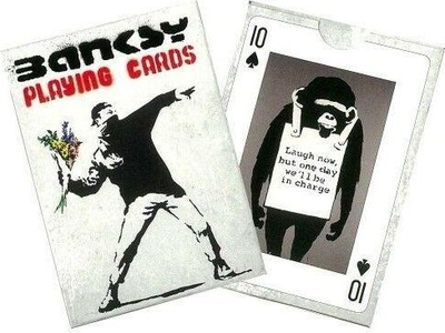 Karta loje Piatnik Banksy Playing Cards, 54 letra, dizajn për koleksion, shumëngjyrëshe