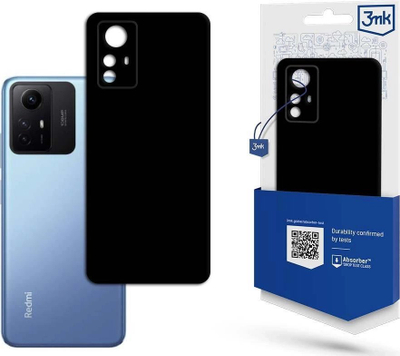 Këllëf telefoni 3MK Matt Case Redmi Note 12S, plastikë e butë, me pamje mat, i zi
