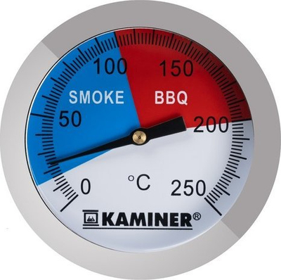 Termometër për barbecue Smoke and Barbecue, prej çeliku inox, për grill dhe smoker