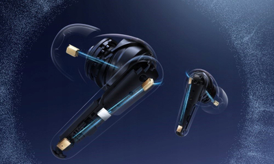 Kufje wireless Soundcore Liberty 4 Pro, in ear, blu e çelët me shkëlqim