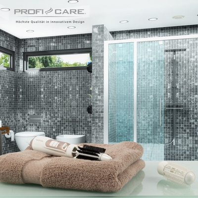 Furçë ajri e nxehtë ProfiCare HAS 3011, mbrojtje nga mbinxehja, dorezë ergonomike, e zezë