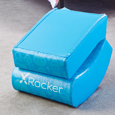 Karrige lojërash X Rocker Nintendo Video Armchair Animal Crossing, kompakte, e kaltër