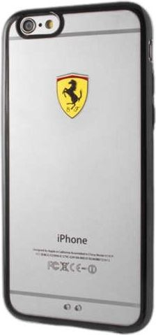 Husë telefoni Ferrari Racing Shield për iPhone 6 Plus / 6S Plus, e zezë