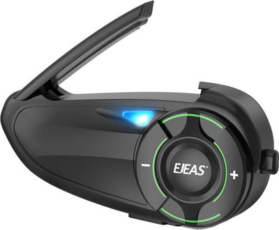 Interkom motoçiklete Ejeas Q8, Bluetooth, rezistent ndaj ujit, i zi
