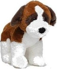 Плишана играчка Моли Тојс Сен Бернар, 30 cm, кафеава и бела