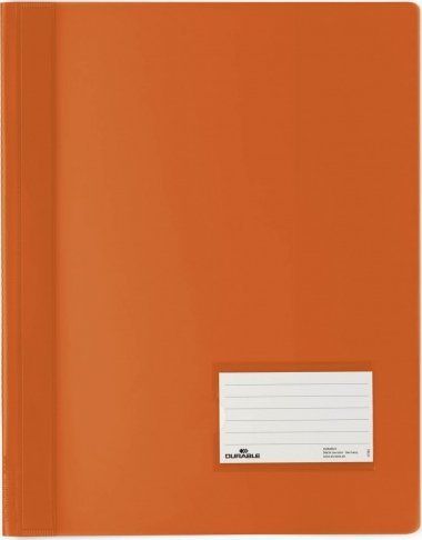 Dosje unazore Durable Orange A4+, xhep i brendshëm transparent, portokalli