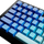 Set keycaps Glorious GPBT Gradient Ocean V2, 131 taste, PBT, shumëngjyrësh