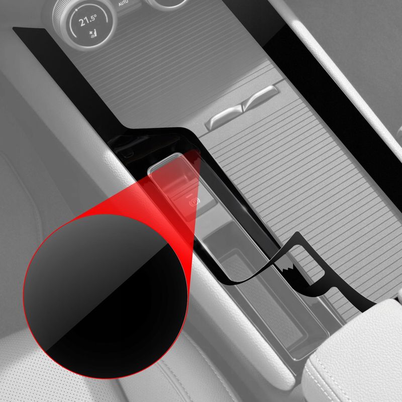 Film mbrojtës GrizzGlass PianoSkin, Volvo XC90 T8 2015-2020, tunel qendror Drive Mode, piano black i zi