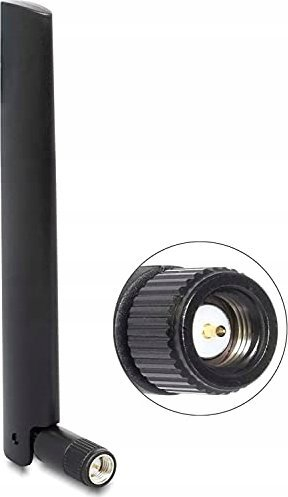 Antena rrjeti DeLOCK LoRa 868 MHz, omnidireksionale 3 dBi, konektor SMA, e zezë