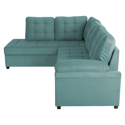 Sofa këndore majtë Jade 250x80-180x73-88Hcm (HM3144.04L), gjelbër