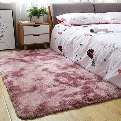 Tapet Dense Soft Plush Shaggy Ombre, 160x200 cm, 3.5 cm, ombre rozë vjollcë