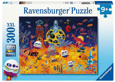 Puzzle për fëmijë Ravensburger Fantastic Planet, 300 copë XXL, 9+