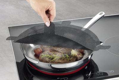 Ndarëse tiganësh Maximex Przekładki do patelni, set 3 copë, diametër 25 28 34 cm, e zezë
