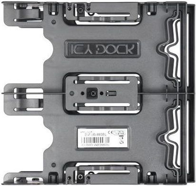 Кламер за монтирање Icy Dock MB344SP, за 4 HDD SSD 2.5\", за лежиште 5.25\", црна