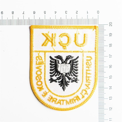 Emblema UÇK 8x6.3cm Qendisje Me Ngjites Me Hekur