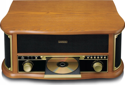 Gramafon Lenco TCD-2571, USB, kasetë, radio DAB+, dru natyral
