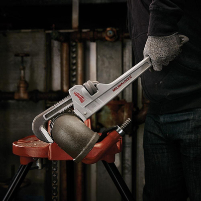Çelës tubash Milwaukee Pipe Wrench, 10", alumin, gri