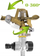 Sprikler kopshti Garden Pulsating, metal, rreze 8–12 m, jeshil