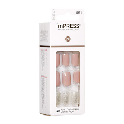 Thonj artificialë KISS imPRESS Nails One More Chance, 30 copë