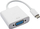 Adapter video Akyga AK-AD-55, 15 cm, kabllo AV, ngjyrë e zezë