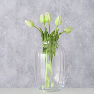 Vazo Boltze Home Processo, xham, 20 x 20 x 28 cm, transparente
