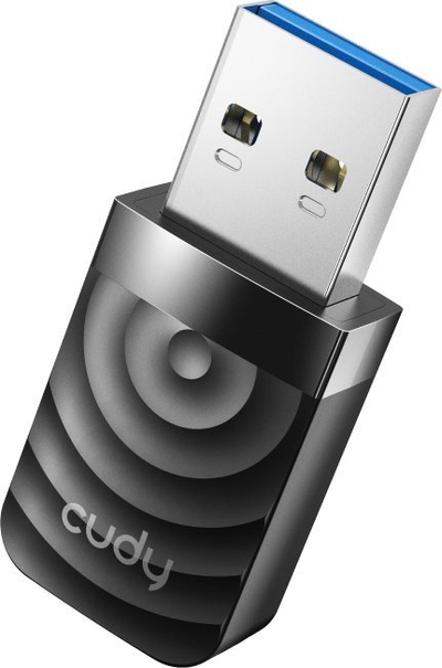 Kartë rrjeti pa tela Cudy WU1300S, USB, Wi‑Fi 5, e zezë