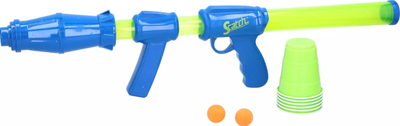 Set lojnash me pistoletë me ajër Ball Shooter, 15 toptha, 6 gota, jeshile blu