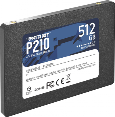Disk Patriot P210 512 GB 2.5 "SATA III SSD (P210S512G25)