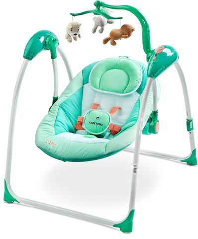 Karrigë elektrike lëkundëse Caretero Swing Loop, e gjelbër 