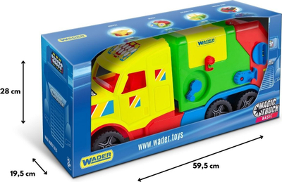 Lodër kamion plehrash Wader Magic Truck Basic, 59.5 cm, shumëngjyrësh