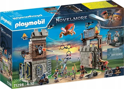 Lodër me konstruksione Playmobil 71298 Novelmore, set kala mesjetare, 219 copa, me ngjyra nga të gjitha