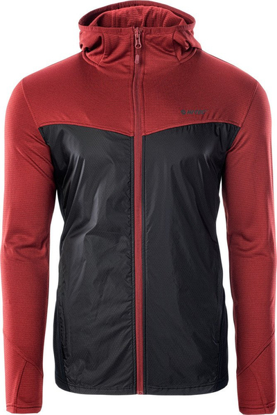 Bluza për meshkuj NESCO Sweatshirt, poliester elastik, me zinxhir, e zezë