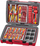 Портабилен сет алат Teng Tools 37 делови, изолиран EN 60900, со кутија за носење, црвен