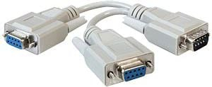 Kabllo seriale DeLOCK 65403, 0.17m, 2x DB-9 femër, beige