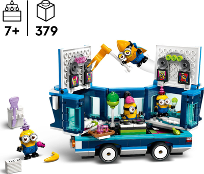 Set LEGO Despicable Me Minions Music Party Bus 75581, 379 pjesë, 7+ vjeç, shumëngjyrësh