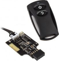 Бежична далечинска SilverStone SST-ES02-USB, 2.4GHz, за вклучување и рестарт на PC, црна