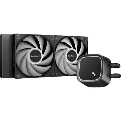 Ftohës likuid për procesor DeepCool LE500 Marrs, 240mm, LED jeshil, i zi